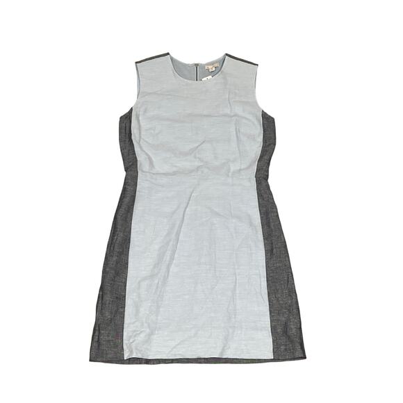 Gap, New, Sleeveless Dress, Zip up, Two tone Chambray, Blue, Size‎ Petite 0, KB5 - Picture 1 of 4